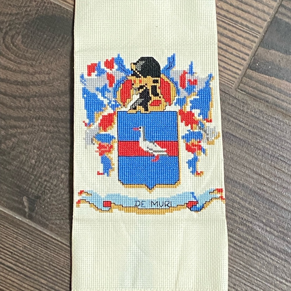 Embroidered Family Crest Counted Cross Stitch